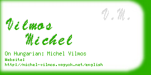 vilmos michel business card